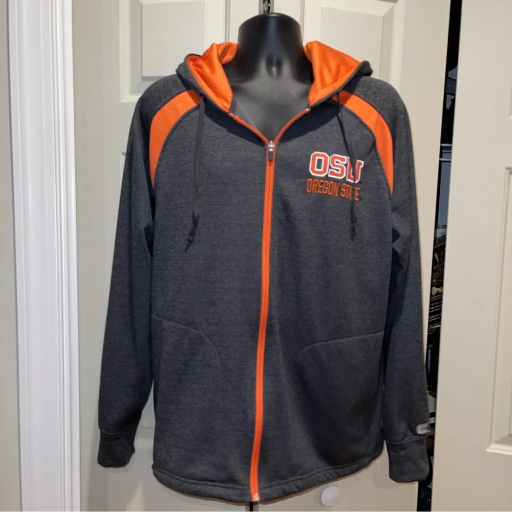 Men's Colosseum Oregon State Beavers Full-Zip Jacket Large Embroidered